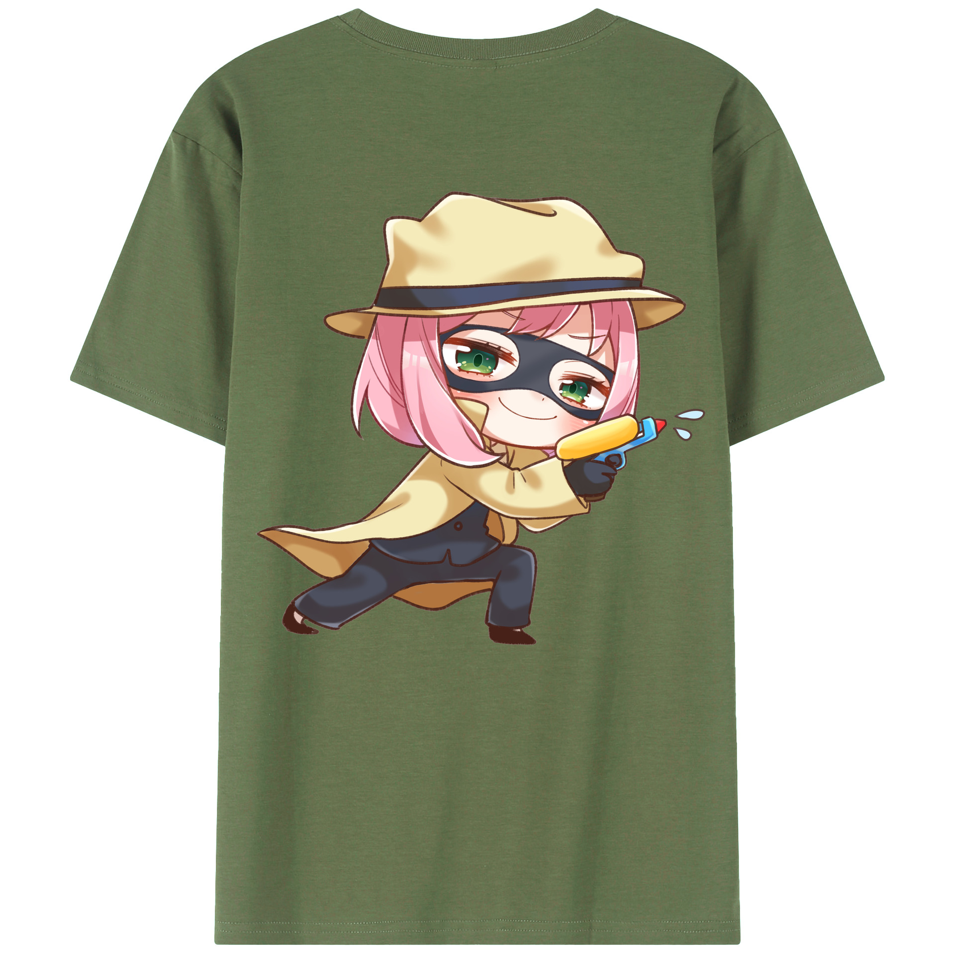 （画像用） SPY×FAMILY间谍家家酒 綿100％ メンズ半袖Tシャツ（バックプリント） 通気性